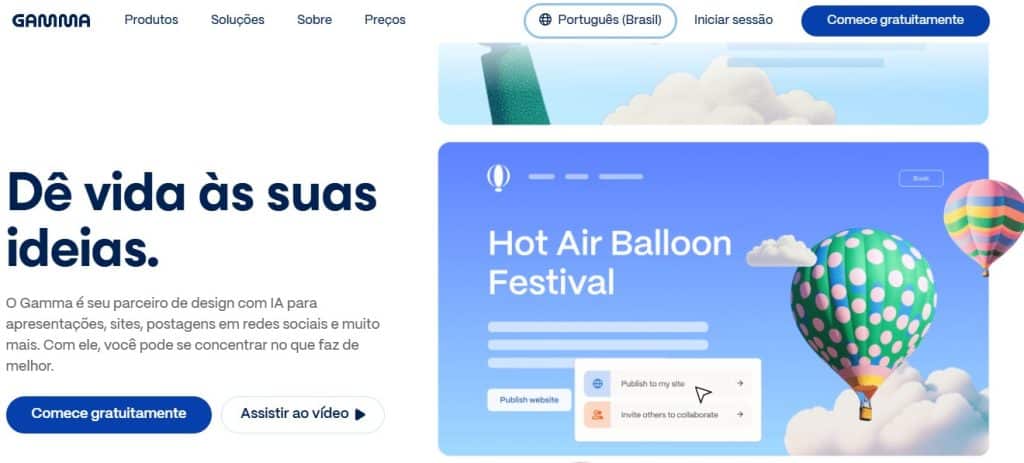 Gamma: Criar Apresentações Inteligentes com Inteligência Artificial – O Guia Completo